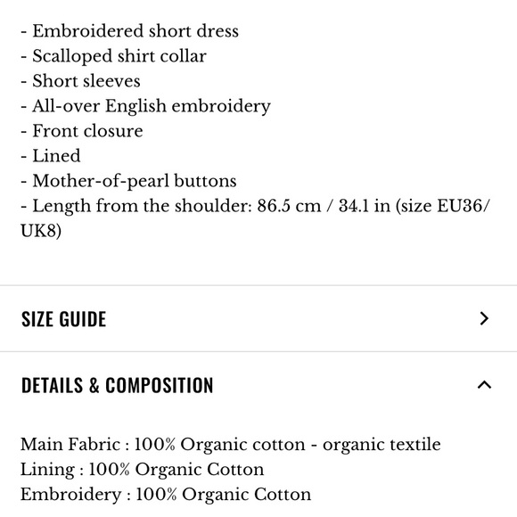 Sézane ELVINA Eyelet Dress - Picture 6 of 6